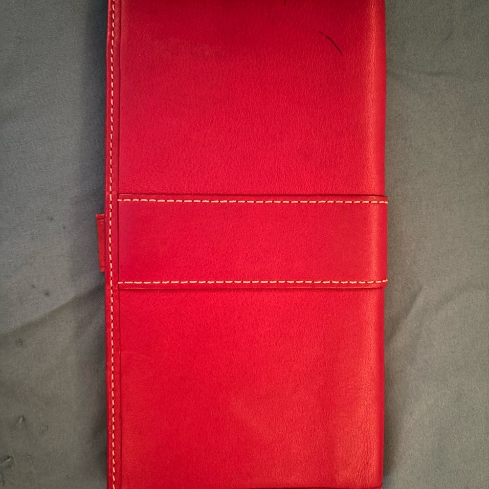 Coach Red Leather Wallet - Picture 2 of 5